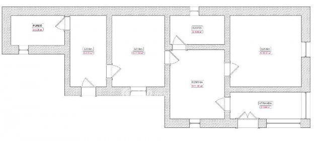 Eladó családi ház, Tiszafüreden 26.5 M Ft, 2+1 szobás