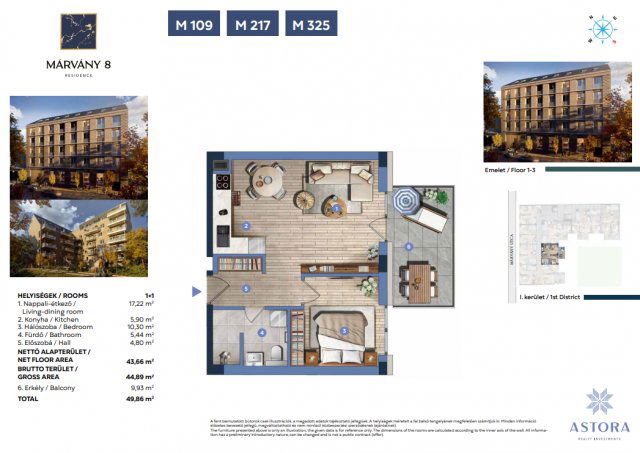 Eladó téglalakás, Budapesten, I. kerületben, Márvány utcában