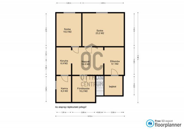 Eladó családi ház, Csörnyeföldön 15.9 M Ft, 3 szobás
