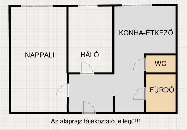 Eladó panellakás, Vácon 47 M Ft, 2 szobás / költözzbe.hu
