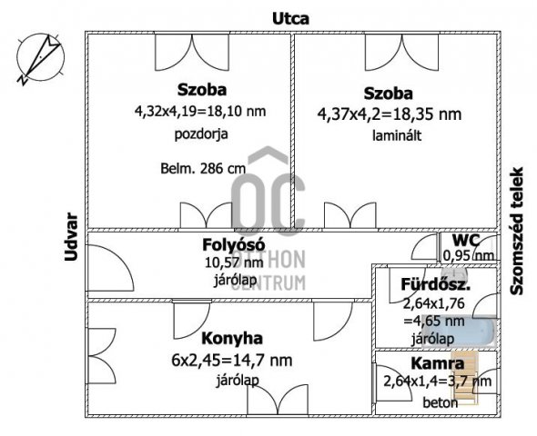 Eladó családi ház, Kiszomboron 26.5 M Ft, 2 szobás