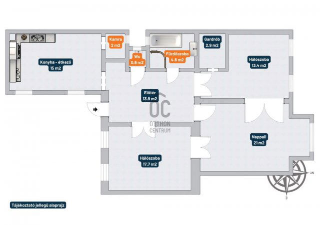 Eladó téglalakás, Budapesten, VII. kerületben 104.9 M Ft