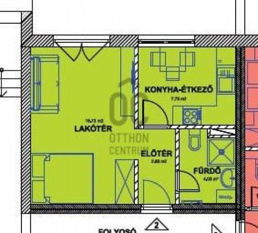 Eladó téglalakás, Makón 32.9 M Ft, 1 szobás