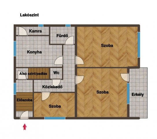 Eladó családi ház, Pécsett 44.9 M Ft, 3 szobás