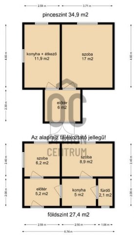 Eladó nyaraló, Zalakaroson 26.3 M Ft, 3 szobás