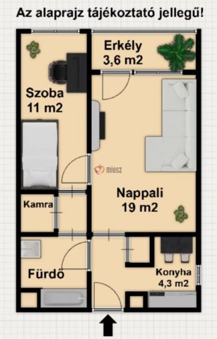 Eladó panellakás, Szegeden 14.9 M Ft, 2 szobás