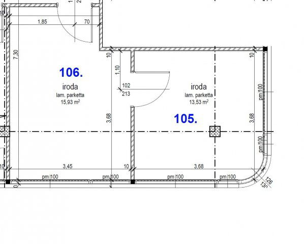 Kiadó iroda, Várpalotán, Szent István úton 147 E Ft / hó