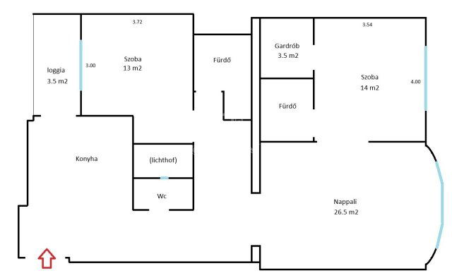 Eladó téglalakás, Budapesten, I. kerületben 169 M Ft, 3 szobás
