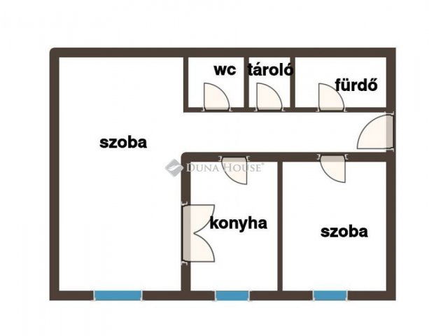 Kiadó téglalakás, albérlet, Pécsett, Jókai utcában, 2 szobás