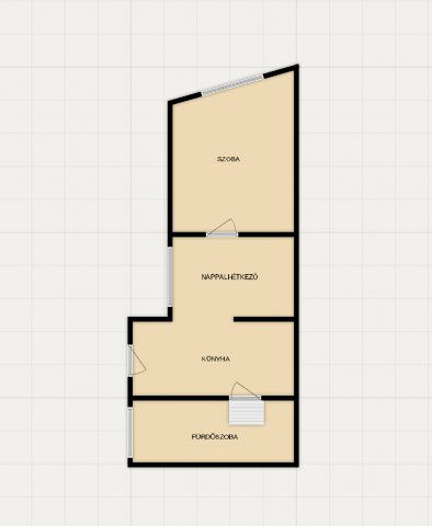 Eladó téglalakás, Pécsett 18.5 M Ft, 2 szobás