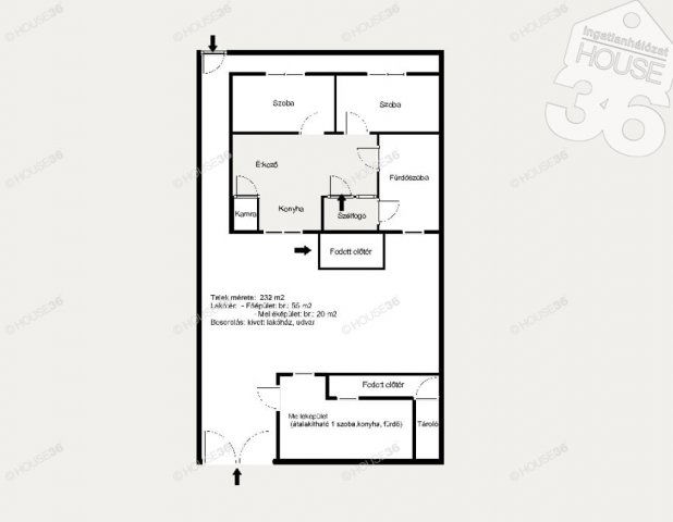 Eladó családi ház, Kecskeméten 45 M Ft, 3 szobás