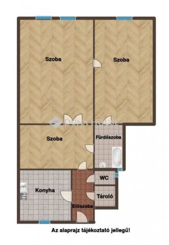 Eladó téglalakás, Budapesten, VI. kerületben 92.5 M Ft, 2 szobás