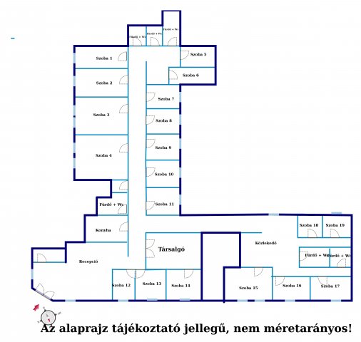 Kiadó iroda, Budapesten, IX. kerületben 2500 E Ft / hó, 20 szobás