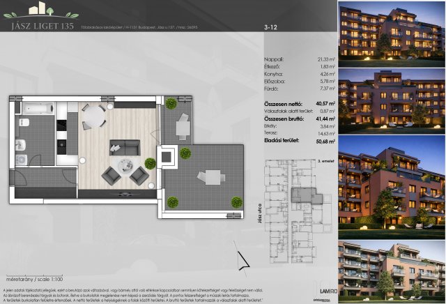 Eladó téglalakás, Budapesten, XIII. kerületben, Jász utcában