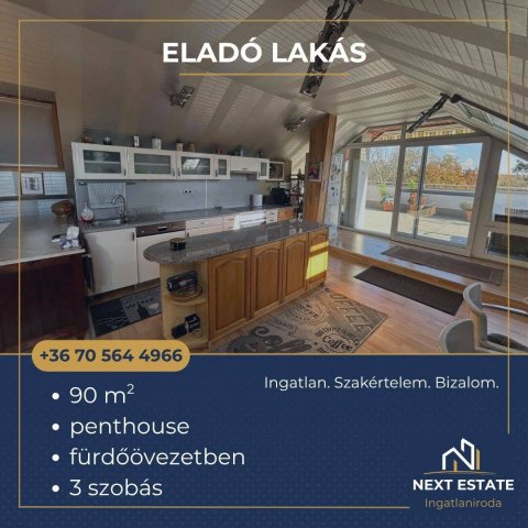 Eladó téglalakás, Hajdúszoboszlón 89 M Ft, 3 szobás