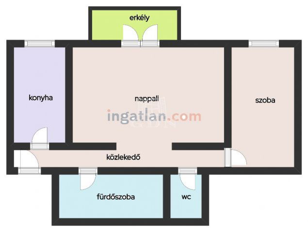 Eladó téglalakás, Tökölön 49.9 M Ft, 2 szobás