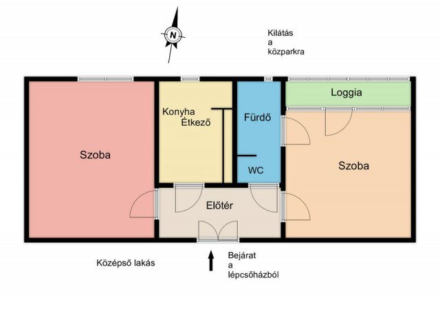 Eladó panellakás, Pécsett 38.7 M Ft, 2 szobás