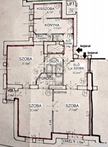Eladó téglalakás, Budapesten, II. kerületben, Káplár utcában