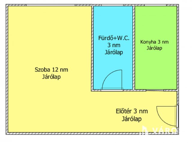 Eladó téglalakás, Salgótarjánban 12.3 M Ft, 1 szobás