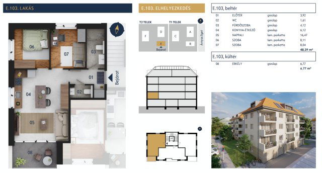 Eladó téglalakás, Pécsett 77.694 M Ft, 2+2 szobás