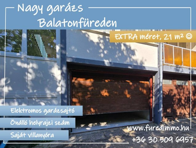 Eladó garázs, Balatonfüreden 19.5 M Ft / költözzbe.hu
