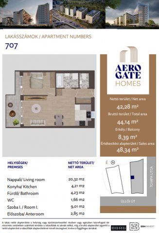 Eladó téglalakás, Budapesten, XIX. kerületben, Tompa utcában