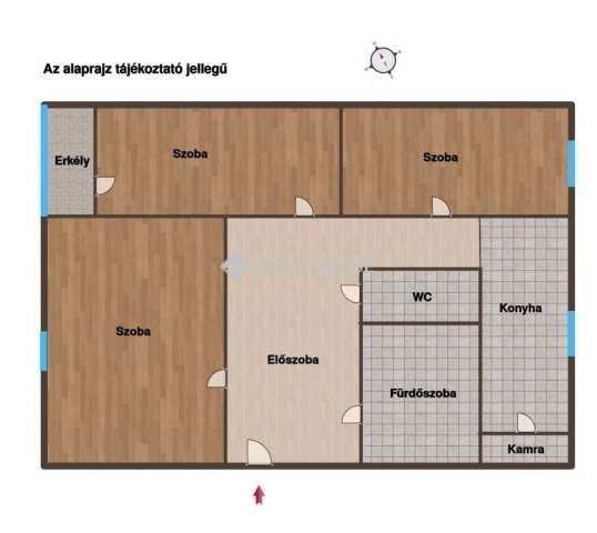 Eladó panellakás, Szegeden 60.9 M Ft, 3 szobás