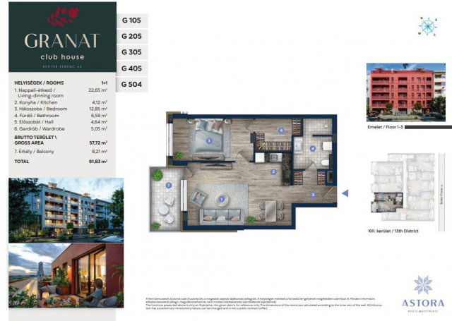 Eladó téglalakás, Budapesten, XIII. kerületben 90.73 M Ft