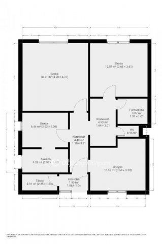 Eladó téglalakás, Mezőkövesden 37.9 M Ft, 2+1 szobás