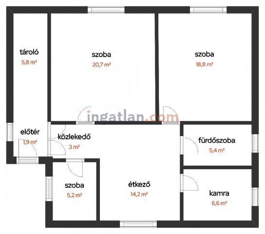 Eladó családi ház, Solton 25 M Ft, 2+1 szobás