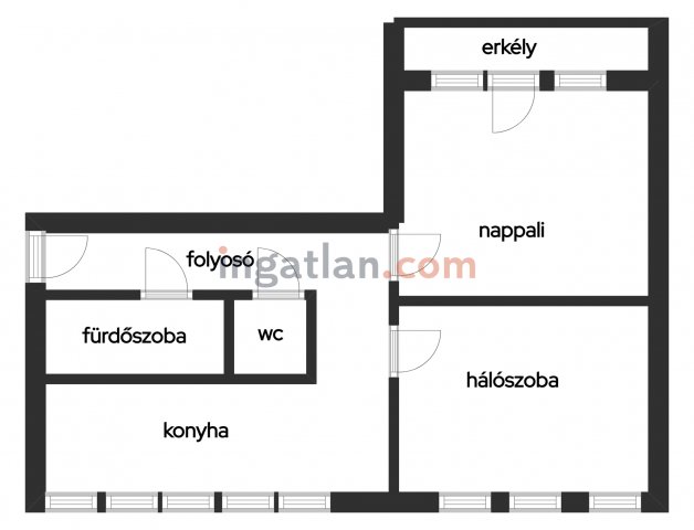 Eladó téglalakás, Mátészalkán 35.7 M Ft, 2 szobás