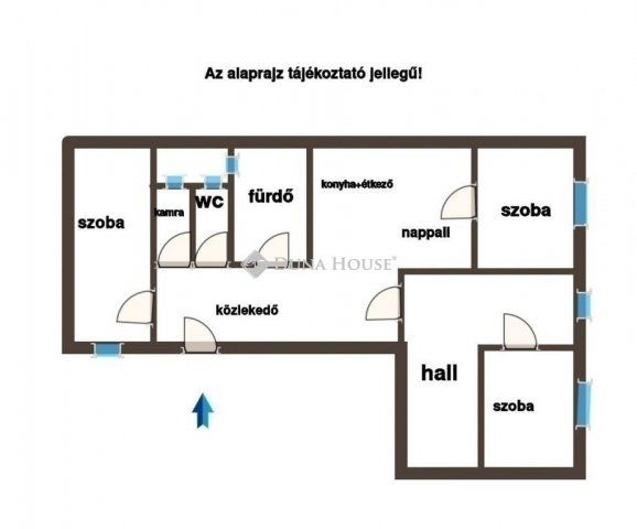 Eladó téglalakás, Budapesten, VIII. kerületben 75.9 M Ft