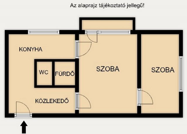 Eladó téglalakás, Kiskunhalason, Kossuth utcában 30.5 M Ft