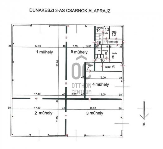 Kiadó ipari ingatlan, Dunakeszin 3115 E Ft / hó
