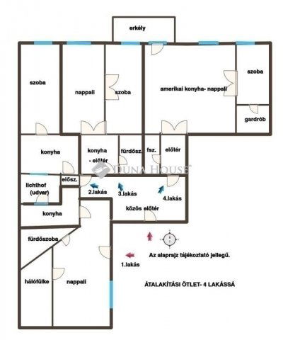 Eladó téglalakás, Budapesten, VI. kerületben 169 M Ft, 5 szobás
