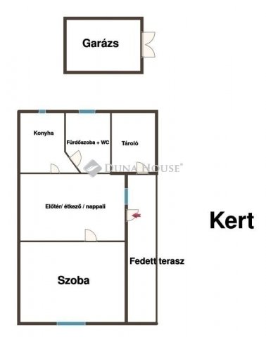 Eladó családi ház, Zsámbokon 30 M Ft, 1 szobás