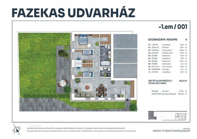 Eladó téglalakás, Tatán, Fazekas utcában 165.517 M Ft, 4 szobás