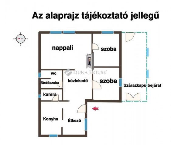 Eladó családi ház, Hódmezővásárhelyen 63.8 M Ft, 3 szobás