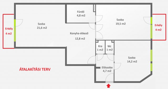 Eladó téglalakás, Budapesten, V. kerületben 159.5 M Ft