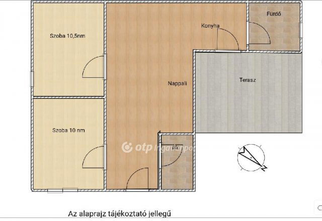 Eladó nyaraló, Dömsödön 76 M Ft, 1+1 szobás