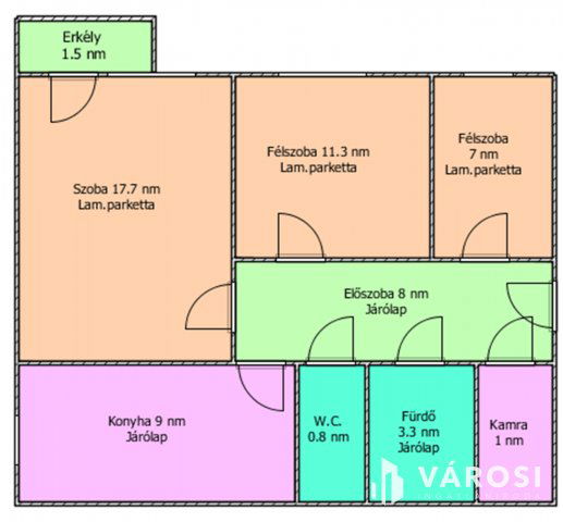 Eladó panellakás, Salgótarjánban 28.9 M Ft, 1+2 szobás