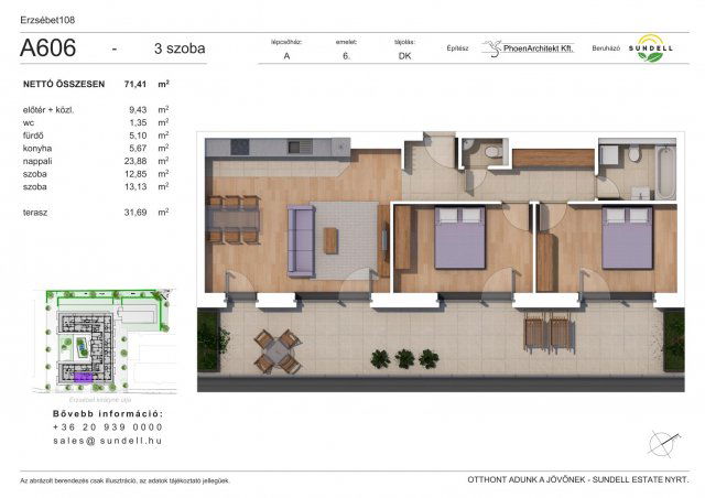 Eladó téglalakás, XIV. kerületben, Erzsébet királyné útján