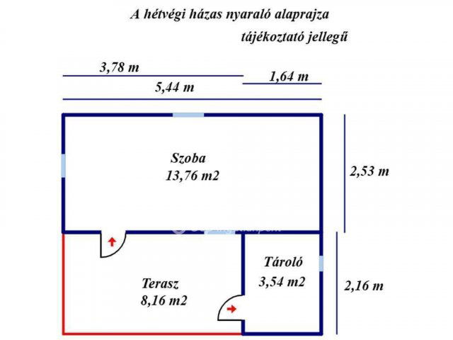 Eladó nyaraló, Kiskunfélegyházán 5.99 M Ft, 1 szobás