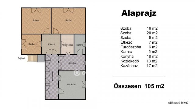 Eladó családi ház, Rábatamásin 47.99 M Ft, 3 szobás