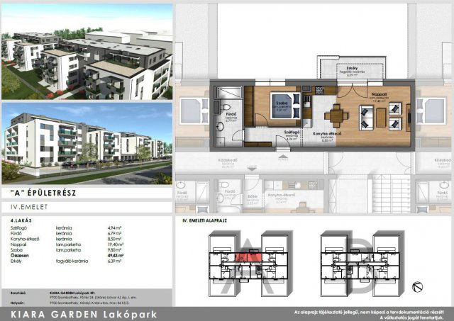 Eladó téglalakás, Szombathelyen, Károlyi Antal utcában 52.9 M Ft