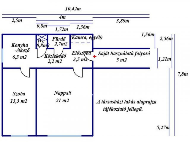 Eladó panellakás, Kecskeméten 46.5 M Ft, 2 szobás