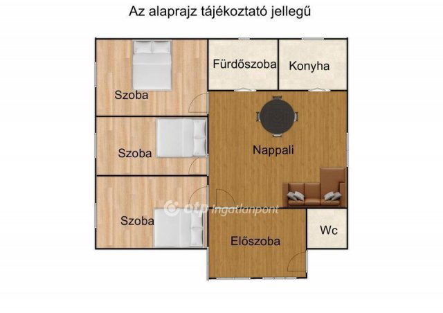 Eladó családi ház, Balmazújvárosban 55 M Ft, 2+1 szobás