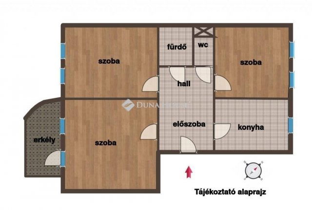 Eladó panellakás, Budapesten, IV. kerületben 77.9 M Ft, 3 szobás