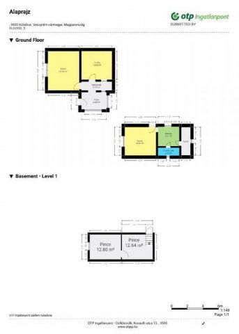 Eladó családi ház, Külsővaton 7.999 M Ft, 2 szobás