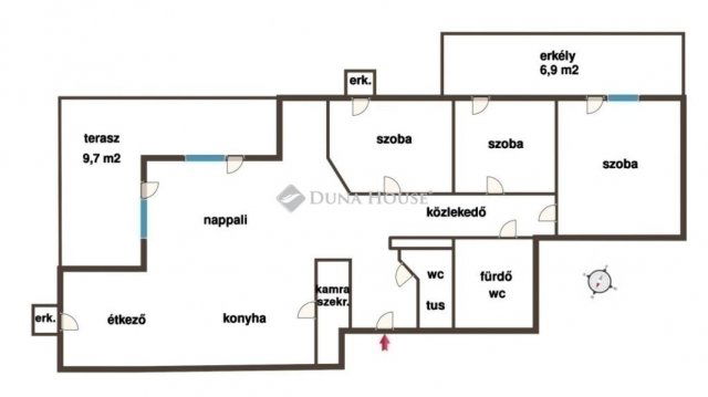 Eladó téglalakás, Kecskeméten 83.9 M Ft, 4 szobás